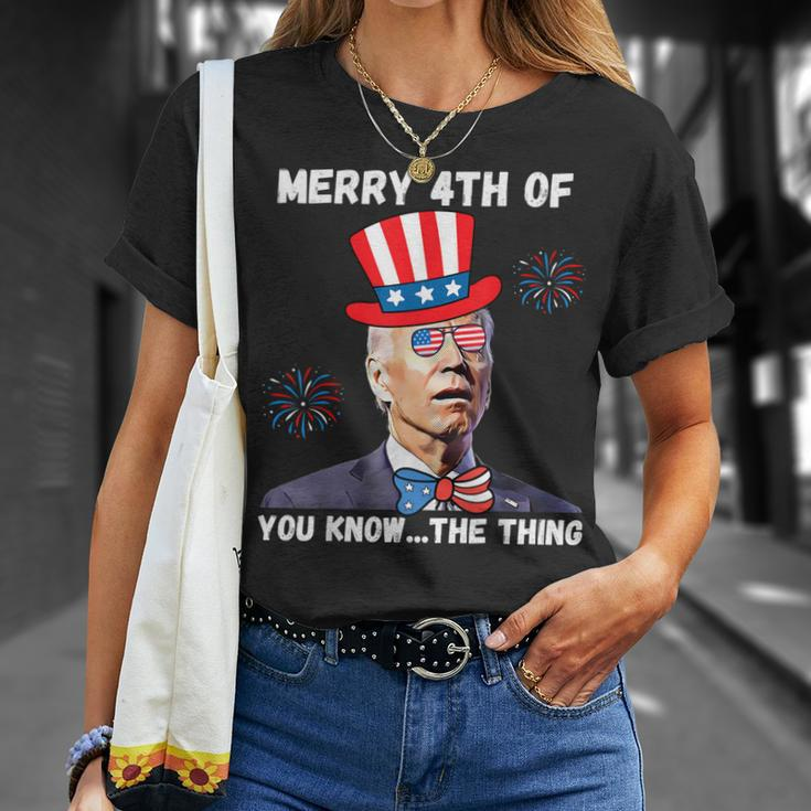 Biden Dazed Merry 4Th Of You Know The Thing 4Th Of July Unisex T-Shirt Gifts for Her