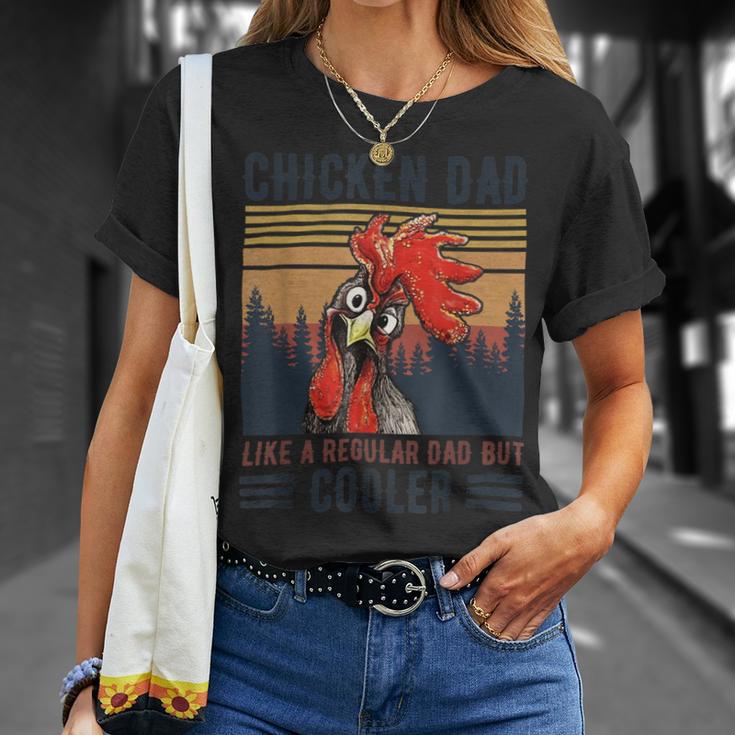 Chicken Chicken Chicken Dad Like A Regular Dad Farmer Poultry Father Day_ V7 Unisex T-Shirt Gifts for Her