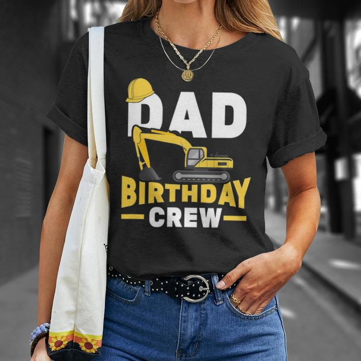 Construction Birthday Party Digger Dad Birthday Crew T-shirt Gifts for Her