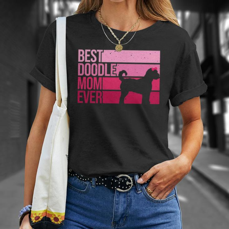 Cool Doodle Mom Art Women Girl Aussiedoodle Goldendoodle Dog Unisex T-Shirt Gifts for Her