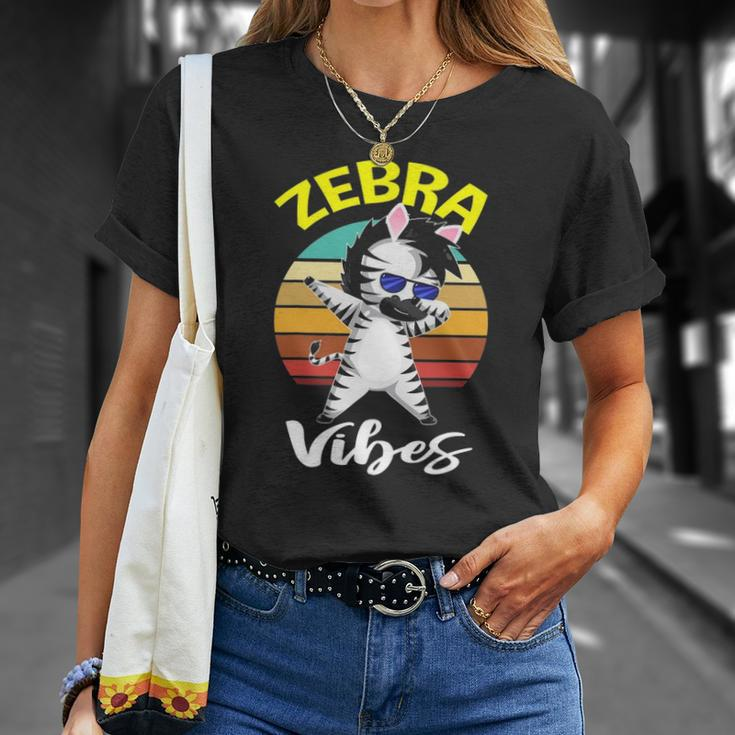 Dabbing Zebra Vibes Zoo Animal Gifts For Men Women Kids Unisex T-Shirt Gifts for Her