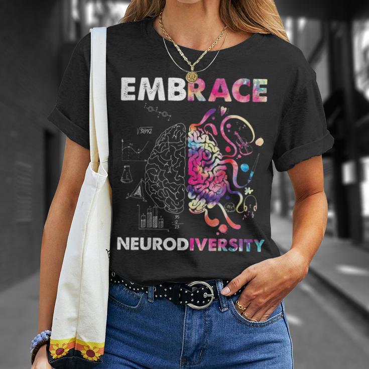 Embrace Neurodiversity Funny V4 Unisex T-Shirt Gifts for Her