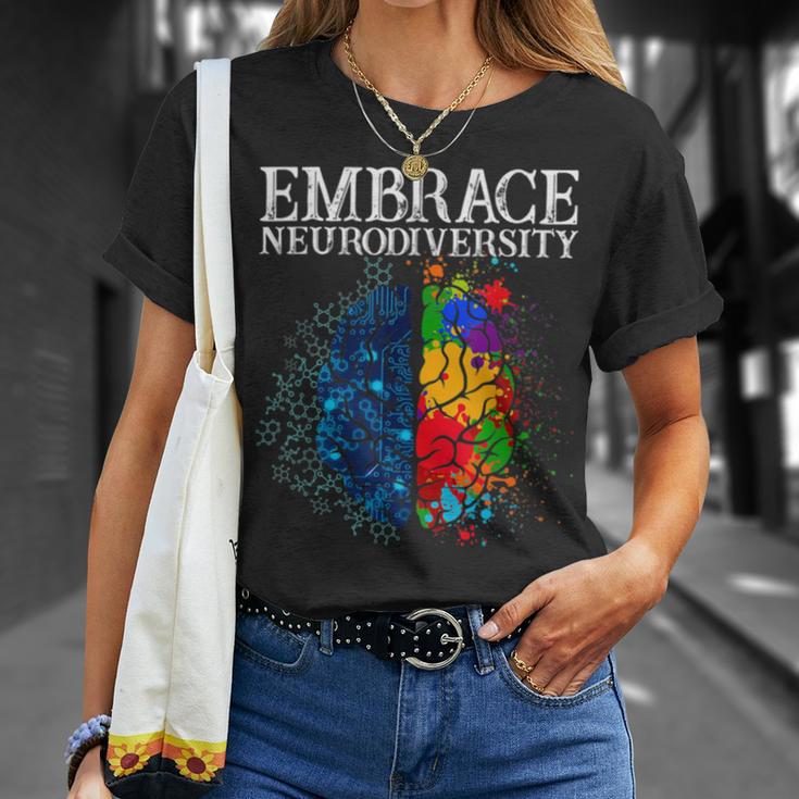 Embrace Neurodiversity Unisex T-Shirt Gifts for Her