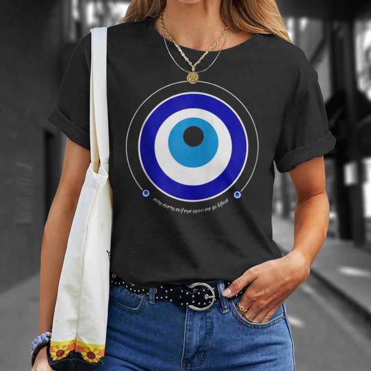 Evil Eye Greek Nazar May Every Evil Eye Upon You Go Blind Zip Unisex T-Shirt Gifts for Her