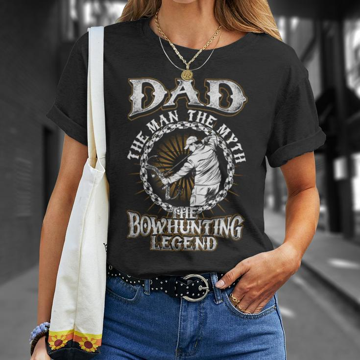 Father Grandpa Dadthe Bowhunting Legend S73 Family Dad Unisex T-Shirt Gifts for Her