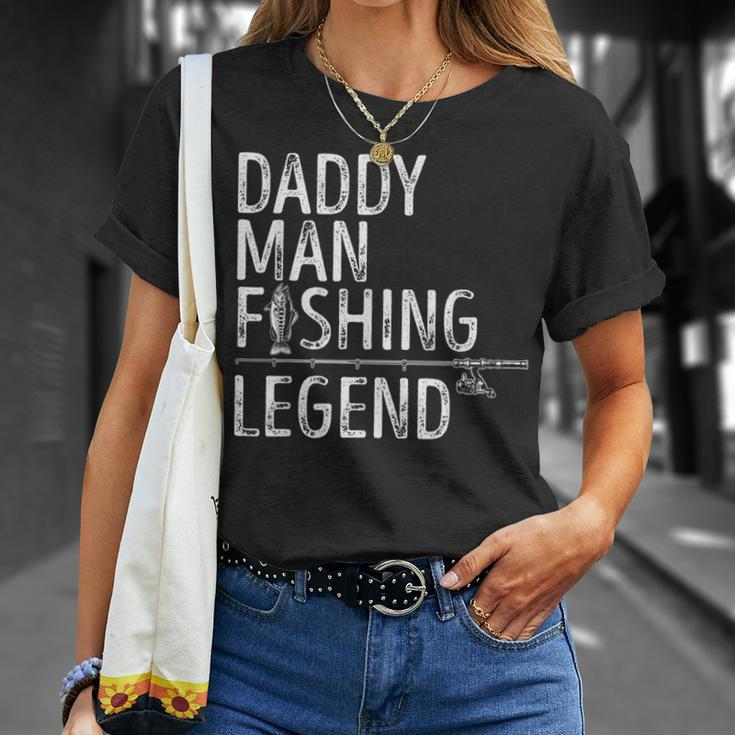 Fishing Daddy Man Fishing Legend Proud Fisherman Dad Fish T-shirt Gifts for Her