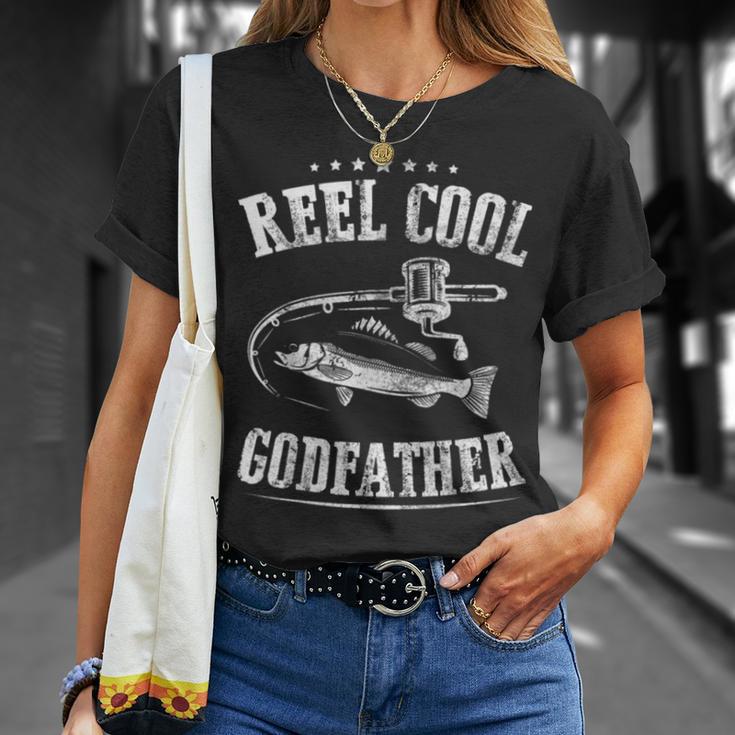 Fishing Reel Cool Godfather Unisex T-Shirt Gifts for Her