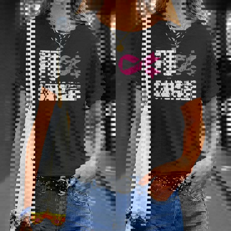 Fuck Cancer Tshirt- Awareness T-Shirt For Cancer Survivor Fuck Cancer Tshirt- Awareness T-Shirt For Cancer Survivor