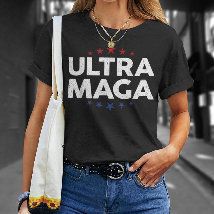 Funny Anti Joe Biden Ultra Maga Support Trump Patriotic Unisex T-Shirt Gifts for Her