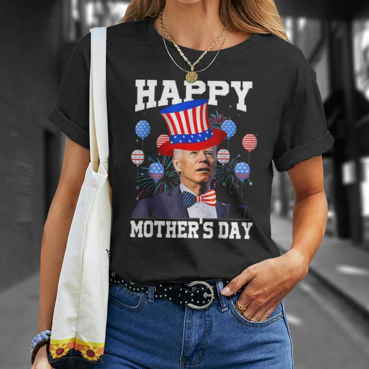 Funny Joe Biden Happy 4Th Of July Confused Mothers Day Unisex T-Shirt Gifts for Her