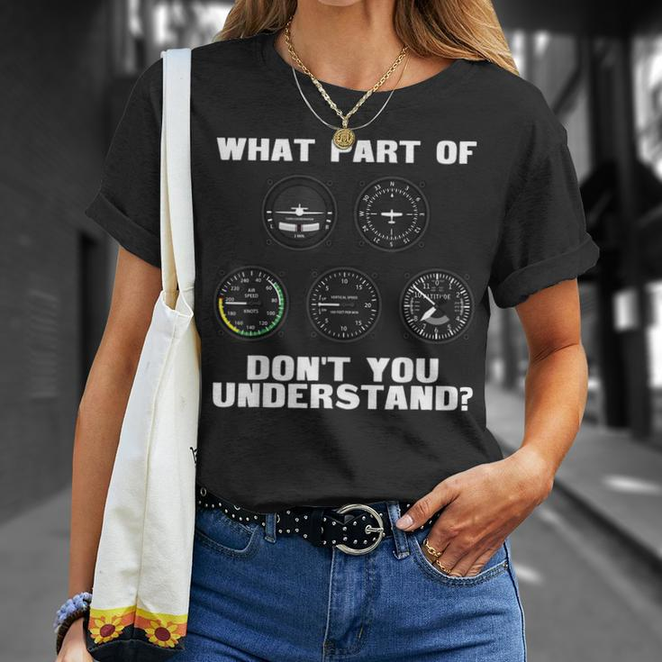 Funny Pilot Design For Men Women Airplane Airline Pilot V2 Unisex T-Shirt Gifts for Her