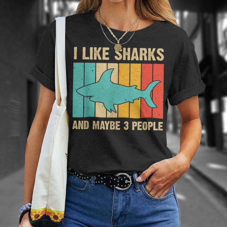 Funny Shark Design For Kids Men Women Animal Shark Stuff Unisex T-Shirt Gifts for Her