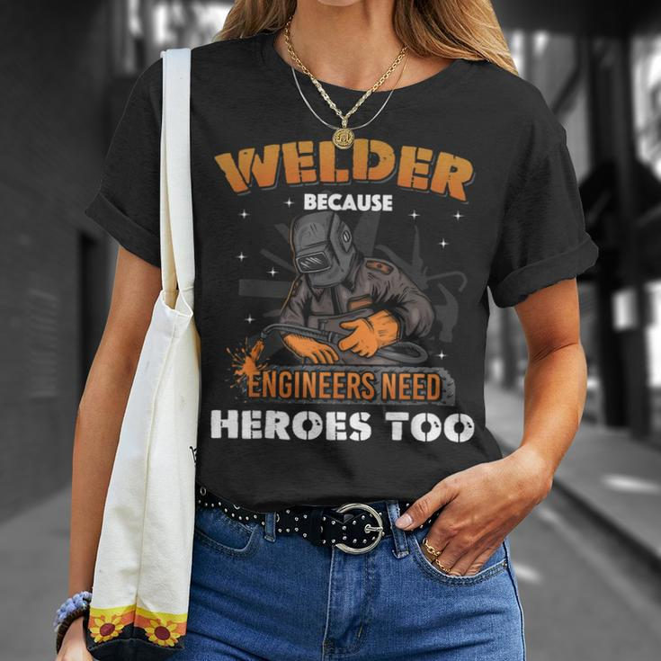 Funny Welding Art Men Women Welder Slworker Welding Lover Unisex T-Shirt Gifts for Her