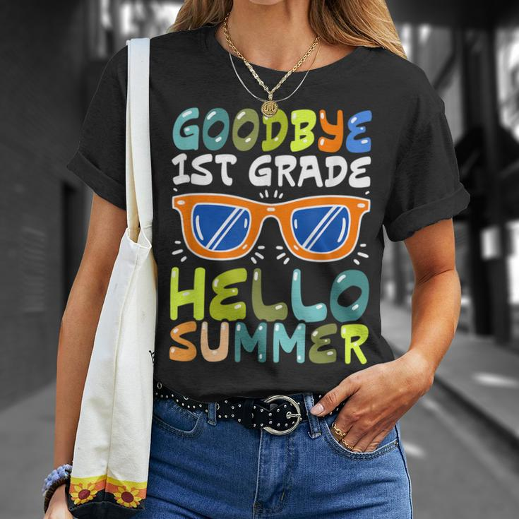Goodbye 1St Grade Hello Summer Last Day Of School Boys Kids Unisex T-Shirt Gifts for Her