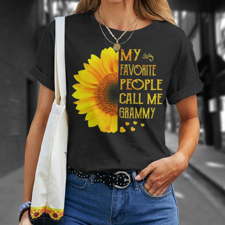Grammy Grandma My Favorite People Call Me Grammy T-Shirt Gifts for Her