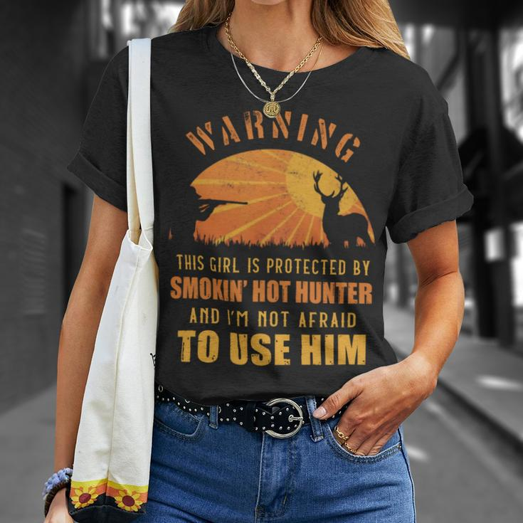 Hunting This Girl Is Protected By A Hunter Unisex T-Shirt Gifts for Her