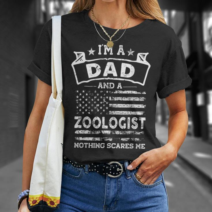 Im A Dad And Zoologist Funny Fathers Day & 4Th Of July Unisex T-Shirt Gifts for Her