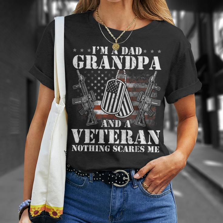 Im A Dad Grandpa Funny Veteran Fathers Day Unisex T-Shirt Gifts for Her