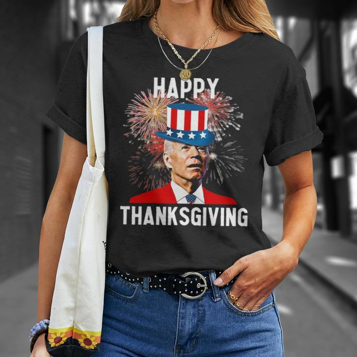 Joe Biden Thanksgiving For Funny 4Th Of July Unisex T-Shirt Gifts for Her