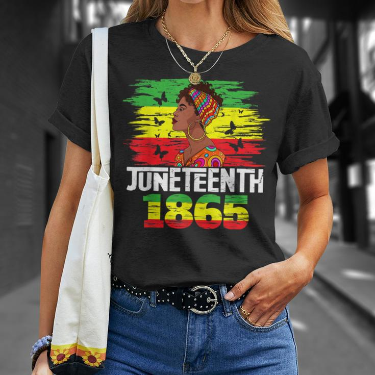 Juneteenth 1865 Independence Day Black Pride Black Women Unisex T-Shirt Gifts for Her
