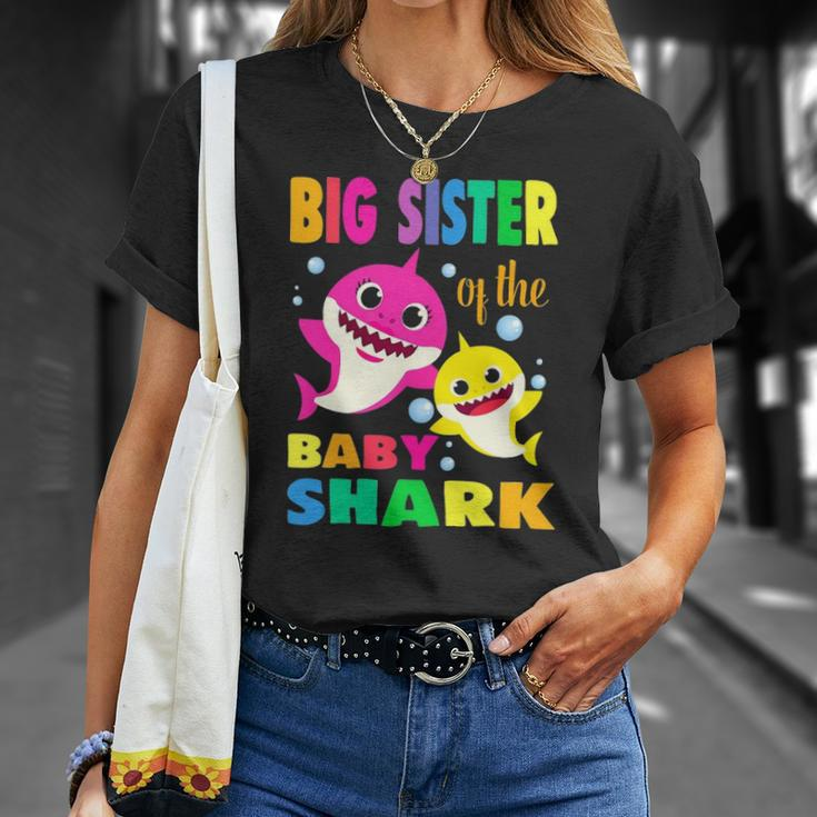 Kids Big Sister Of The Birthday Shark Mom Matching Family Unisex T-Shirt Gifts for Her