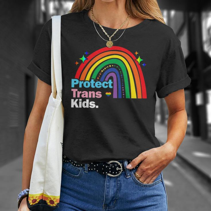 Lgbt Support Protect Trans Kid Pride Lgbt Rainbow Unisex T-Shirt Gifts for Her