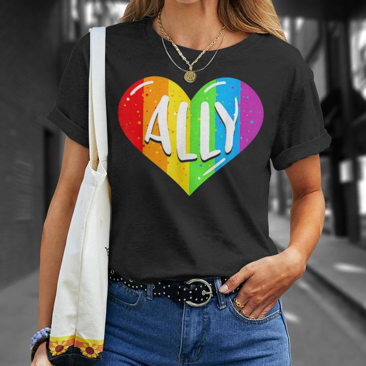 Lgbtq Ally For Gay Pride Men Women Children Unisex T-Shirt Gifts for Her
