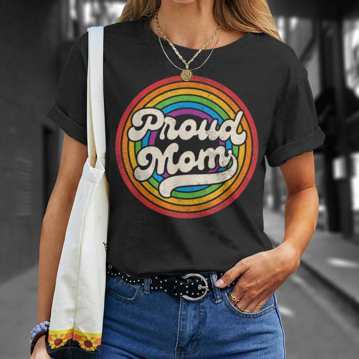 Lgbtq Proud Mom Gay Pride Lgbt Ally Rainbow Mothers Day Unisex T-Shirt Gifts for Her