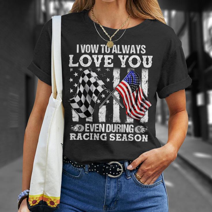 Love You During Racing Season Unisex T-Shirt Gifts for Her