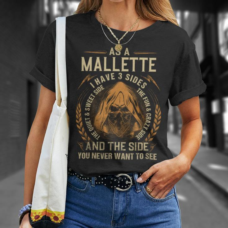 Mallette Name Shirt Mallette Family Name V3 Unisex T-Shirt Gifts for Her