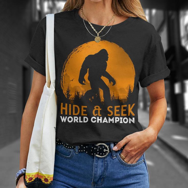 Market Trendz Bigfoot Hide And Seek Champion 405 Trending Shirt Unisex T-Shirt Gifts for Her