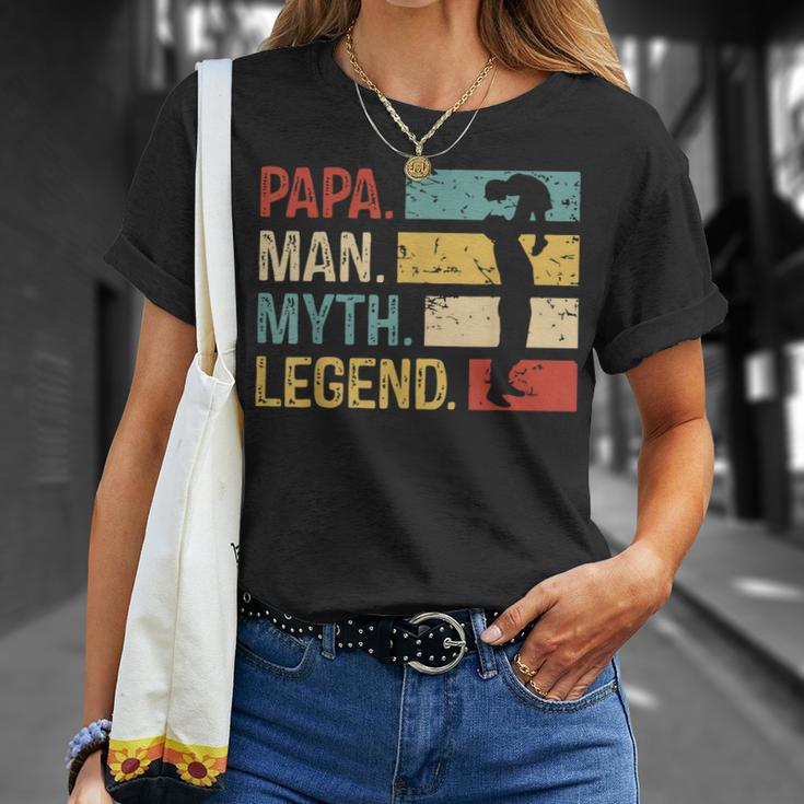 Mens Dad Man Myth Legend Christmas Father Birthday Gifts Unisex T-Shirt Gifts for Her