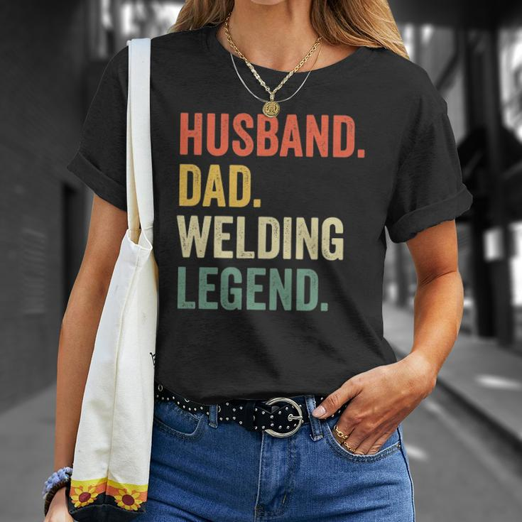 Mens Funny Welder Husband Dad Welding Legend Vintage Unisex T-Shirt Gifts for Her