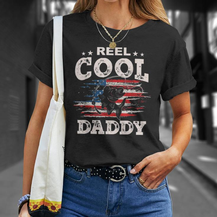 Mens Gift For Fathers Day Tee - Fishing Reel Cool Daddy Unisex T-Shirt Gifts for Her
