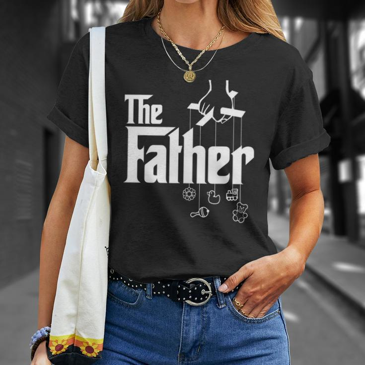Mens The Father First Time Fathers Day New Dad Gift Unisex T-Shirt Gifts for Her
