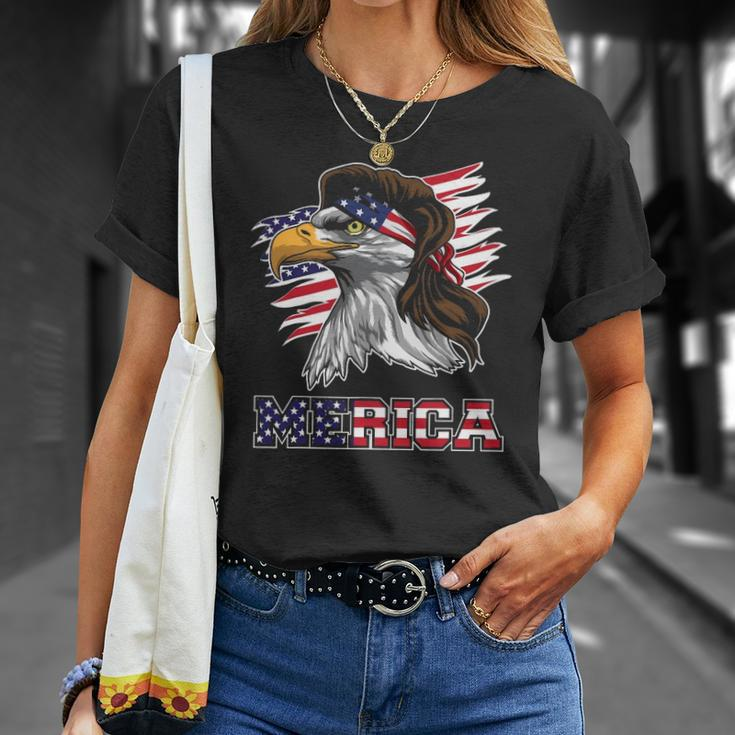 Merica American Bald Eagle Mullet Men Women Kids Unisex T-Shirt Gifts for Her