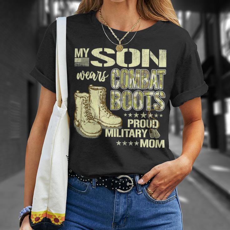 My Son Wears Combat Boots Proud 691 Shirt Unisex T-Shirt Gifts for Her