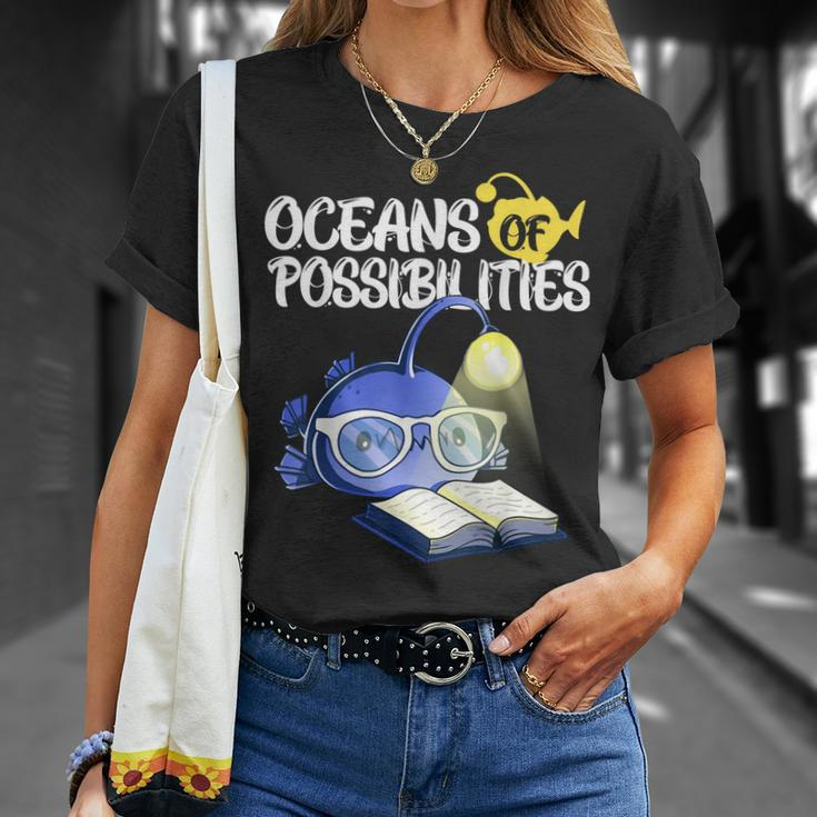 Oceans Of Possibilities Summer Reading 2022 Anglerfish Kids Unisex T-Shirt Gifts for Her