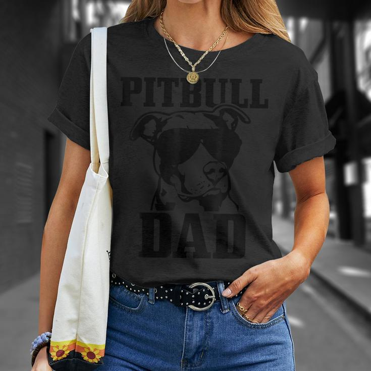 Pitbull Dad Dog Pitbull Sunglasses Fathers Day Pitbull V2 T-shirt Gifts for Her