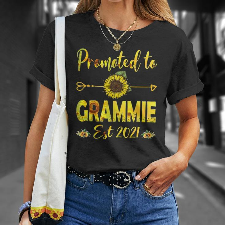 Promoted To Grammie Est 2022 Sunflower Unisex T-Shirt Gifts for Her