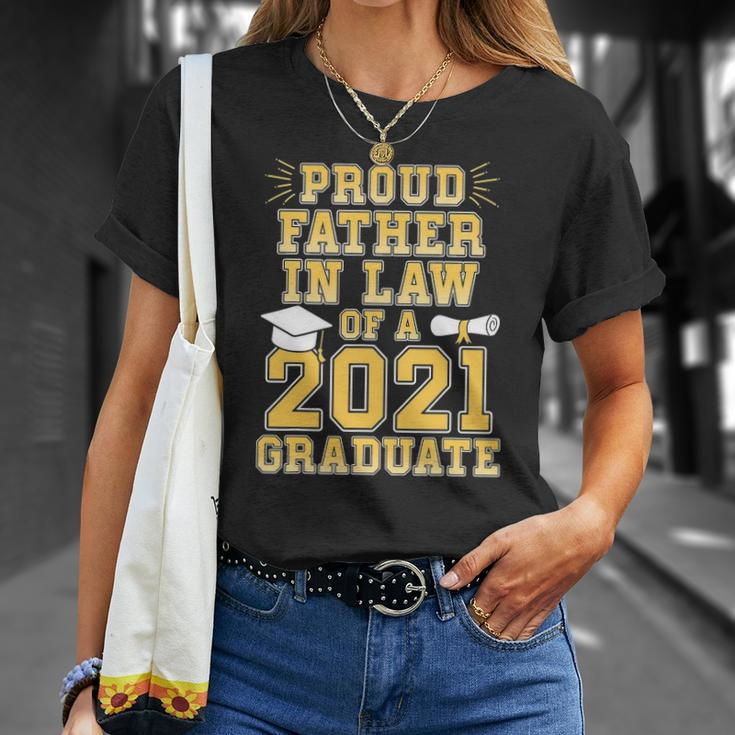 Proud Father In Law Of A 2021 Graduate School Graduation T-shirt Gifts for Her