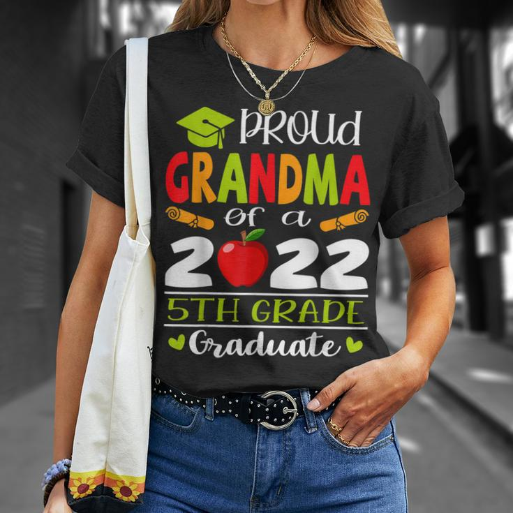 Proud Grandma Of A Class Of 2022 5Th Grade Graduate Unisex T-Shirt Gifts for Her
