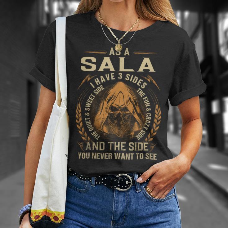 Sala Name Shirt Sala Family Name V4 Unisex T-Shirt Gifts for Her