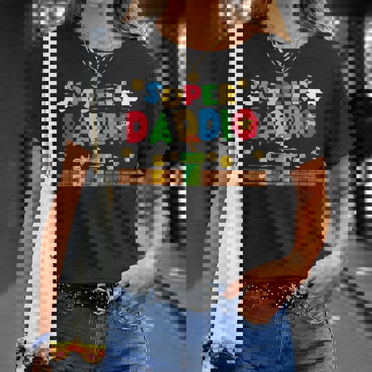 Super Daddio Gamer Daddy Unisex T-Shirt Gifts for Her