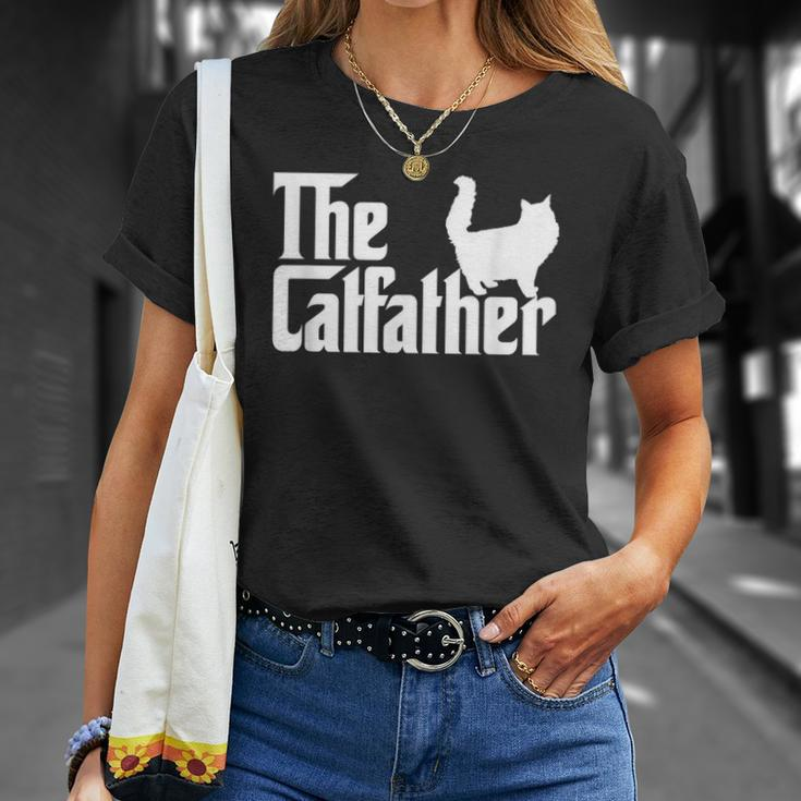 The Catfather Funny Cat Dad For Men Cat Lover Gifts Unisex T-Shirt Gifts for Her