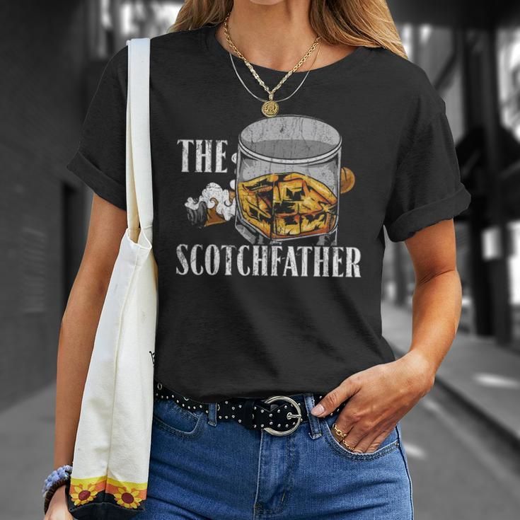 The Scotchfather Malt Whiskey Funny Gift Unisex T-Shirt Gifts for Her