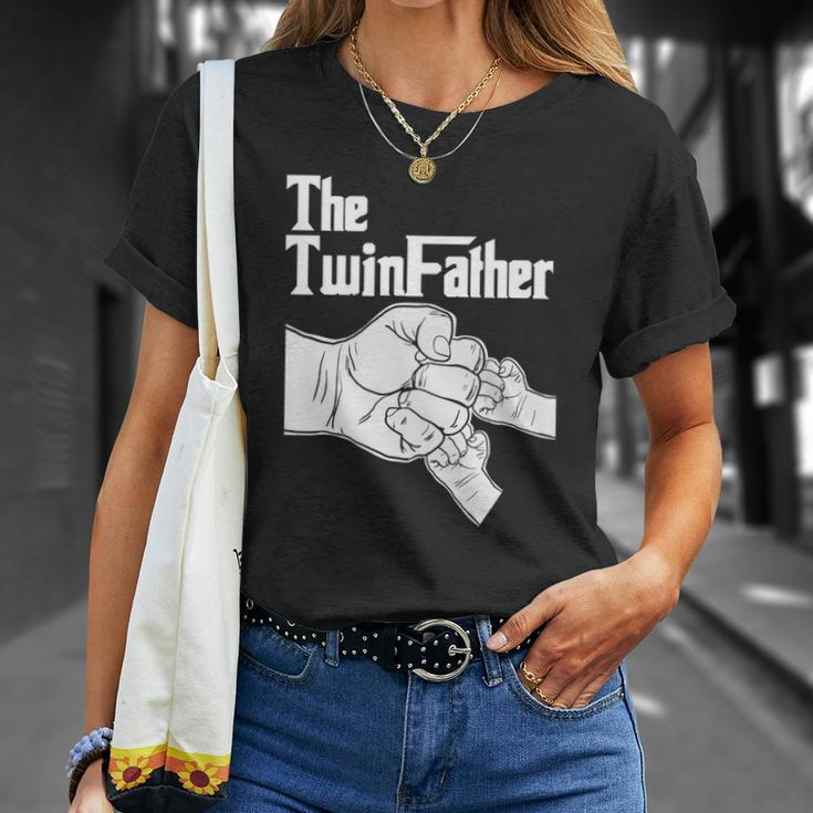 The Twinfather Father Of Twins Fist Bump Unisex T-Shirt Gifts for Her