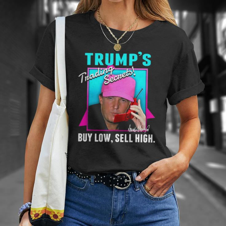 Trump’S Trading Secrets Buy Low Sell High Funny Trump Unisex T-Shirt Gifts for Her