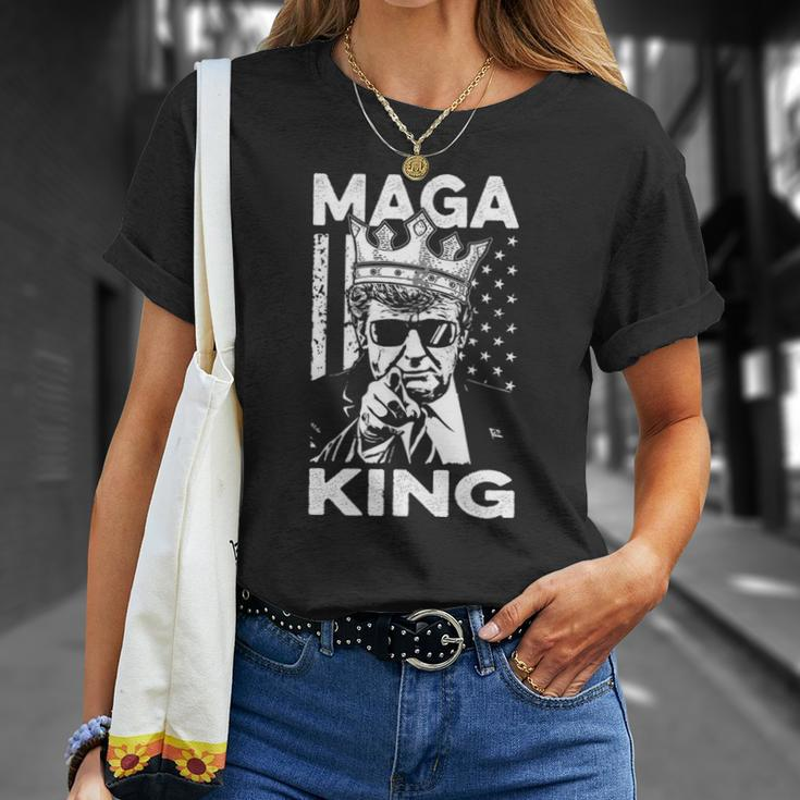 Ultra Maga Us Flag Donald Trump The Great Maga King T-shirt Gifts for Her