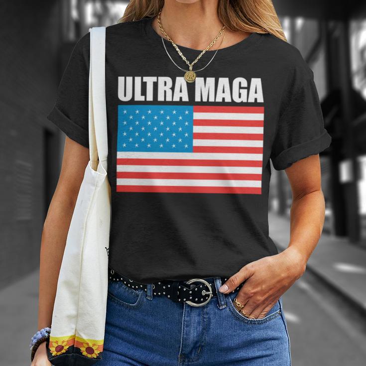 Ultra Maga Us Flag V2 Unisex T-Shirt Gifts for Her